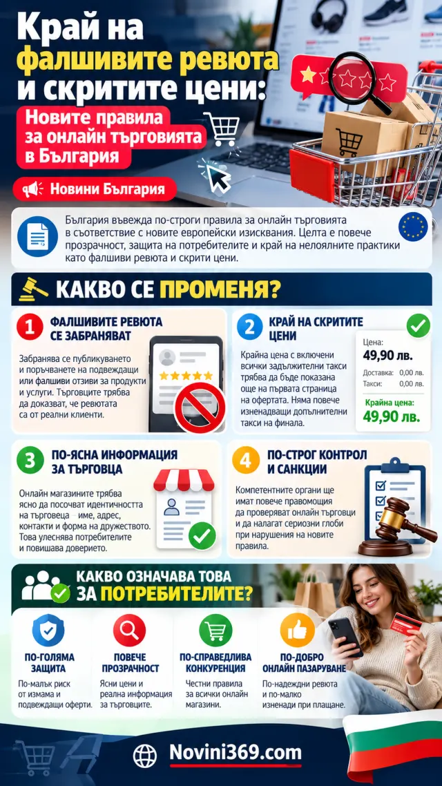 Онлайн пазаруването се променя: край на скритите такси и фалшивите отзиви?