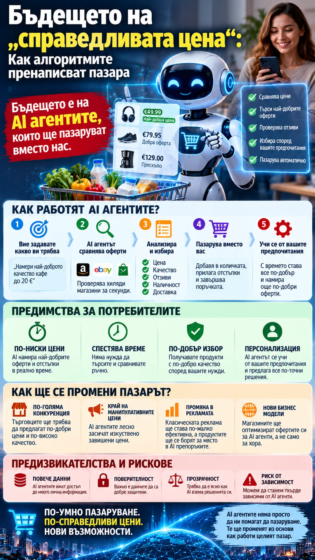 AI агентите идват: Ще пазаруват ли алгоритмите вместо нас?