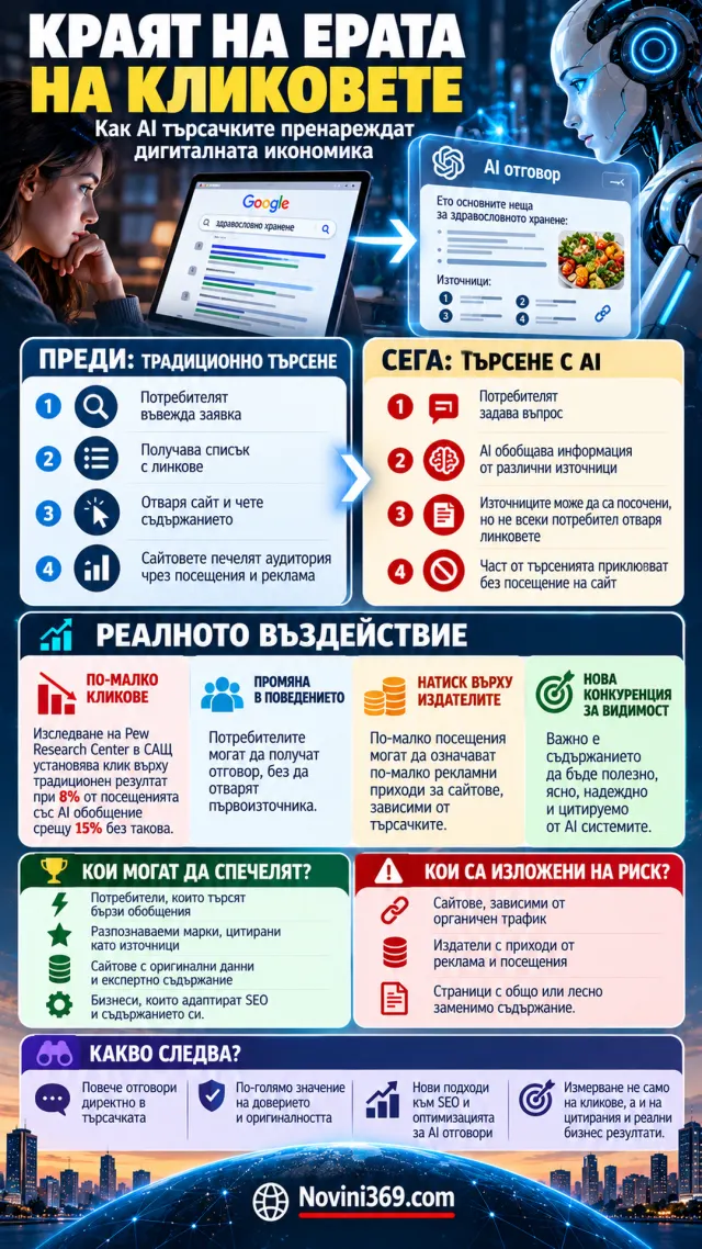 Краят на ерата на кликовете: Как AI променя интернет